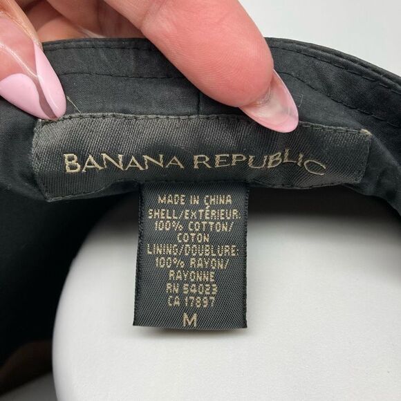 Banana Republic Women’s Black Cotton Belted Trench Coat Medium - Picture 13 of 15